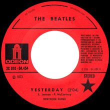 THE BEATLES DISCOGRAPHY FRANCE - OLDIES BUT GOLDIES - 080 L7-P2 - YESTERDAY / THE NIGHT BEFORE - E 2C 010-04454 - pic 1