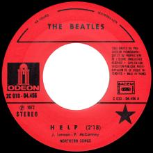 THE BEATLES DISCOGRAPHY FRANCE - OLDIES BUT GOLDIES - 100 L6-P1 - HELP / I'M DOWN - E 2C 010-04456 - pic 1