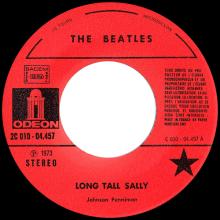 THE BEATLES DISCOGRAPHY FRANCE - OLDIES BUT GOLDIES - 110 L7-P2 - LONG TALL SALLY / SHE'S A WOMAN - E 2C 010-04457 - pic 1
