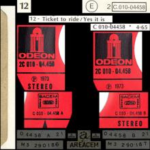 THE BEATLES DISCOGRAPHY FRANCE - OLDIES BUT GOLDIES - 120 L6-P1 - TICKET TO RIDE / YES IT IS -E 2C 010-04458 - pic 1