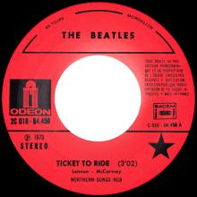 THE BEATLES DISCOGRAPHY FRANCE - OLDIES BUT GOLDIES - 120 L6-P3 - TICKET TO RIDE / YES IT IS -E 2C 010-04458 - pic 1