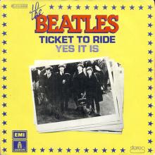 THE BEATLES DISCOGRAPHY FRANCE - OLDIES BUT GOLDIES - 120 L6-P3 - TICKET TO RIDE / YES IT IS -E 2C 010-04458 - pic 1
