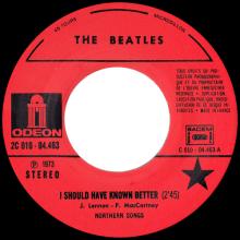 THE BEATLES DISCOGRAPHY FRANCE - OLDIES BUT GOLDIES - 170 L6-P1 - I SHOULD HAVE KNOWN BETTER / TELL ME WHY - E 2C 010-04463 - pic 1