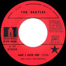 THE BEATLES DISCOGRAPHY FRANCE - OLDIES BUT GOLDIES - 180 L6-P1 - AND I LOVE HER / IF I FELL - E 2C 010-04464 - pic 1
