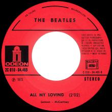THE BEATLES DISCOGRAPHY FRANCE - OLDIES BUT GOLDIES - 190 L6-P1 - THANK YOU GIRL / ALL MY LOVING - E 2C 010-04465  - pic 1