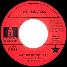 THE BEATLES DISCOGRAPHY FRANCE - OLDIES BUT GOLDIES - 210 L6-P1 - CAN'T BUY ME LOVE / YOU CAN'T DO THAT - E 2C 010-04467 - pic 1