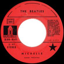 THE BEATLES DISCOGRAPHY FRANCE - OLDIES BUT GOLDIES - 250 L7-P2 - MICHELLE / RUN FOR YOUR LIFE - E 2C 010-04471 - pic 1