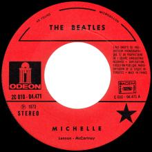 THE BEATLES DISCOGRAPHY FRANCE - OLDIES BUT GOLDIES - 250 L6-P3 - MICHELLE / RUN FOR YOUR LIFE - E 2C 010-04471 - pic 1
