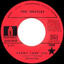 THE BEATLES DISCOGRAPHY FRANCE - OLDIES BUT GOLDIES - 290 L6-L7-P1 - PENNY LANE / STRAWBERRY FIELDS FOREVER - E 2C 010-04475 - pic 1