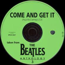 1996 Fr The Beatles Anthology 3 - Come And Get It -promo- SPCD 2027 - pic 1