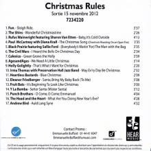 FR 2012 11 15 - CHRISTMAS RULES - THE CHRISTMAS SONG - PROMO CDR - FRANCE - pic 1