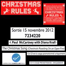 FR 2012 11 15 - CHRISTMAS RULES - THE CHRISTMAS SONG - PROMO CDR - FRANCE - pic 1