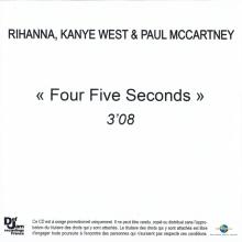 2015 01 24 - FOUR FIVE SECONDS - RIHANNA , KANYE WEST & PAUL MCCARTNEY - PROMO - pic 2
