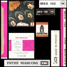 THE BEATLES FRANCE EP - D - 1971 06 00 - MEO 102 - SLEEVE 1 - LABEL B - SACEM REISSUE  - pic 6