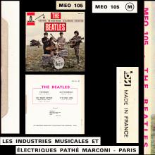 THE BEATLES FRANCE EP - D - 1971 06 00 - MEO 105 - LABEL B - SLEEVE 1 - SACEM REISSUE  - pic 1