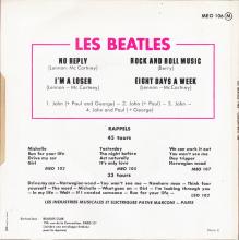THE BEATLES FRANCE EP - D - 1971 06 00 - MEO 106 - SLEEVE 2 - LABEL A - SACEM REISSUE - pic 2