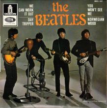 THE BEATLES FRANCE EP - D - 1971 06 00 - MEO 107 - SLEEVE 1 - LABEL B - SACEM REISSUE - pic 1