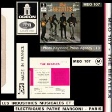 THE BEATLES FRANCE EP - D - 1971 06 00 - MEO 107 - SLEEVE 1 - LABEL B - SACEM REISSUE - pic 6
