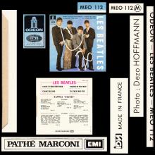 THE BEATLES FRANCE EP - D - 1971 06 00 - MEO 112 - SLEEVE 4 - LABEL B - SACEM REISSUE - pic 6
