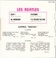 THE BEATLES FRANCE EP - D - 1971 06 00 - MEO 113 - SLEEVE 1 - LABEL A - SACEM REISSUE - pic 1