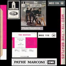 THE BEATLES FRANCE EP - D - 1971 06 00 - MEO 119 - SLEEVE 2 - LABEL B - SACEM REISSUE - pic 6