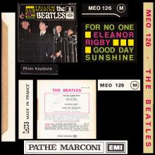THE BEATLES FRANCE EP - D - 1971 06 00 - MEO 126 - SLEEVE 1 - LABEL B/A - SACEM REISSUE  - pic 6