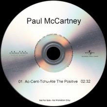 2012 02 07 - PAUL McCARTNEY - AC-CENT-TCHU-ATE THE POSITIVE - PROMO CDR - pic 1