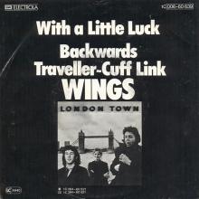 ger20 With A Little Luck ⁄ Backwards Traveller⁄Cuff Link 1C 008-60639 - pic 2