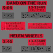 ho08 BAND ON THE RUN ⁄ HELEN WHEELS - 41 OLDIES 45 - REISSUE - pic 1