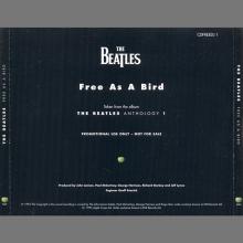 HOLLAND - 1995 12 05 - THE BEATLES ANTHOLOGY 1 - FREE AS A BIRD - CDFREEDJ 1 - PROMO CD - pic 1