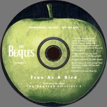 HOLLAND - 1995 12 05 - THE BEATLES ANTHOLOGY 1 - FREE AS A BIRD - CDFREEDJ 1 - PROMO CD - pic 3