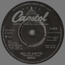 IRELAND 1977 11 11 - MULL OF KINTYRE ⁄ GIRL'S SCHOOL - CAPITOL - R 6018  - pic 1
