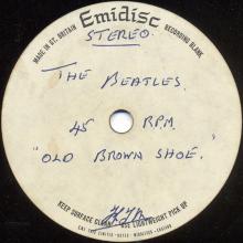 THE BEATLES ACETATE - OLD BROWN SHOE - pic 1