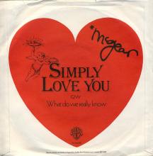 1975 11 28 - MIKE McGEAR - SIMPLY LOVE YOU ⁄ WHAT DO WE REALLY KNOW - UK - WARNER BROS - K 16658 - pic 2