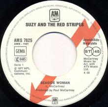 gerprs1977  Seaside Woman / B-Side To Seaside Suzy And The Red Stripes AMS 7625 -promo - pic 3