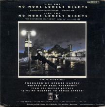 spprs1984  No More Lonely Nights (Ballad) / No More Lonely Nights (Playout Version) 006-2003497 -promo - pic 1