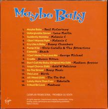 SPAIN 2000 06 02 - MAYBE BABY - ORIGINAL SOUNDTRACK - PROMO CD - pic 2