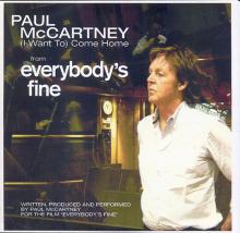 UK 2009 12 08 - PAUL McCARTNEY - (I WANT TO) COME HOME  - PROMO CD - pic 1