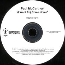 UK 2009 12 08 - PAUL McCARTNEY - (I WANT TO) COME HOME  - PROMO CD - pic 5