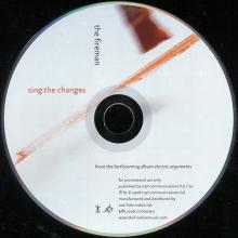 UK 2008 11 24 - THEFIREMAN - SIGN THE CHANGES - MPL1006 - PROMO CD - pic 5
