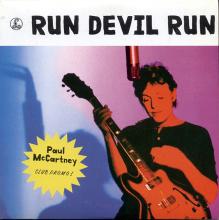 UK 1999 10 04 - RUN DEVIL RUN - PAUL McCARTNEY CLUB PROMO - RDR 002 - pic 1