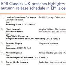 UK 1997 09 29 - EMI CLASSICS UK SAMPLER 97 - CELEBRATION - EMI SAMP 97 - PROMO CD - pic 1