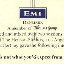 DENMARK 2001 11 12 - DRIVING RAIN - PAUL MCCARTNEY INTERVIEW PART 1 - 2 - PROMO - pic 7