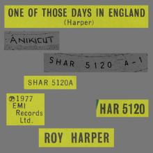 ROY HARPER - ONE OF THOSE DAYS IN ENGLAND - UK - HAR 5120 - pic 4