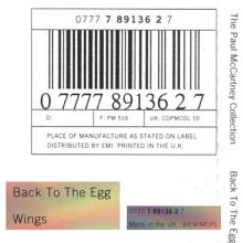 The Paul McCartney Collection 10 Back To The Egg  0777 7 89136 2 7 hol - pic 11
