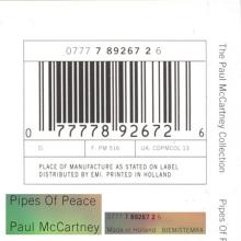 The Paul McCartney Collection 13 Pipes Of Peace 0777 7 89267 2 6 hol - pic 15