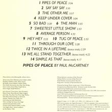 The Paul McCartney Collection 13 Pipes Of Peace 0777 7 89267 2 6 hol - pic 5