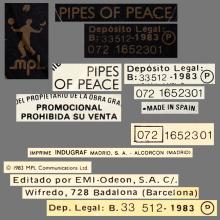 SPAIN 1983 10 17 - PIPES OF PEACE - PROMO LP - 072 1652301 - pic 13
