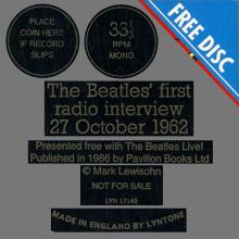 ukfl 1986 The Beatles Live ! - pic 1