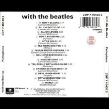 1987 uk02CD With The Beatles - CDP 7 46436 2 / BEATLES CD DISCOGRAPHY UK - pic 2